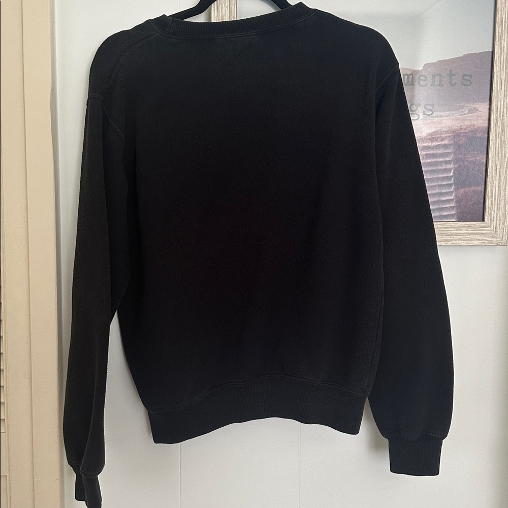 Size Small “Ok, But First Coffee” Crewneck Sweatshirt Pull Over John Galt - Picture 2 of 2